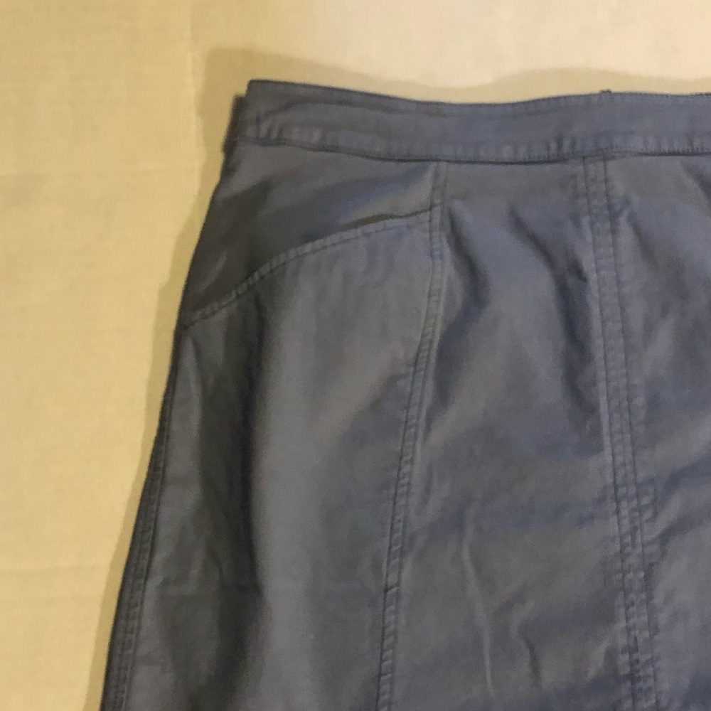 Boden Light Blue Chino Midi Skirt Size 8 - Picture 3 of 8